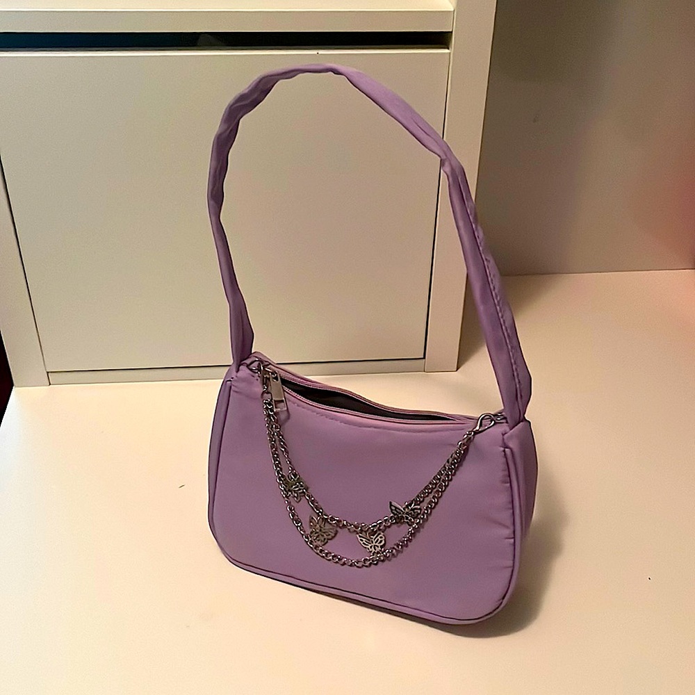 Chain Decor Minimalist Shoulder Bag
